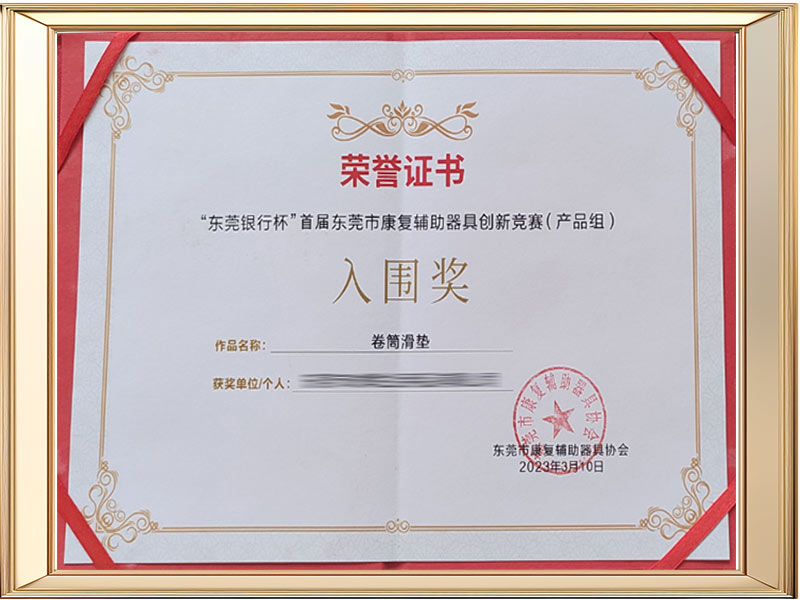 Roller sliding mat Finalist Award (en inglés)